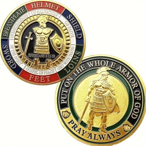 Armor of God Challenge Coin - Picture 1 of 3